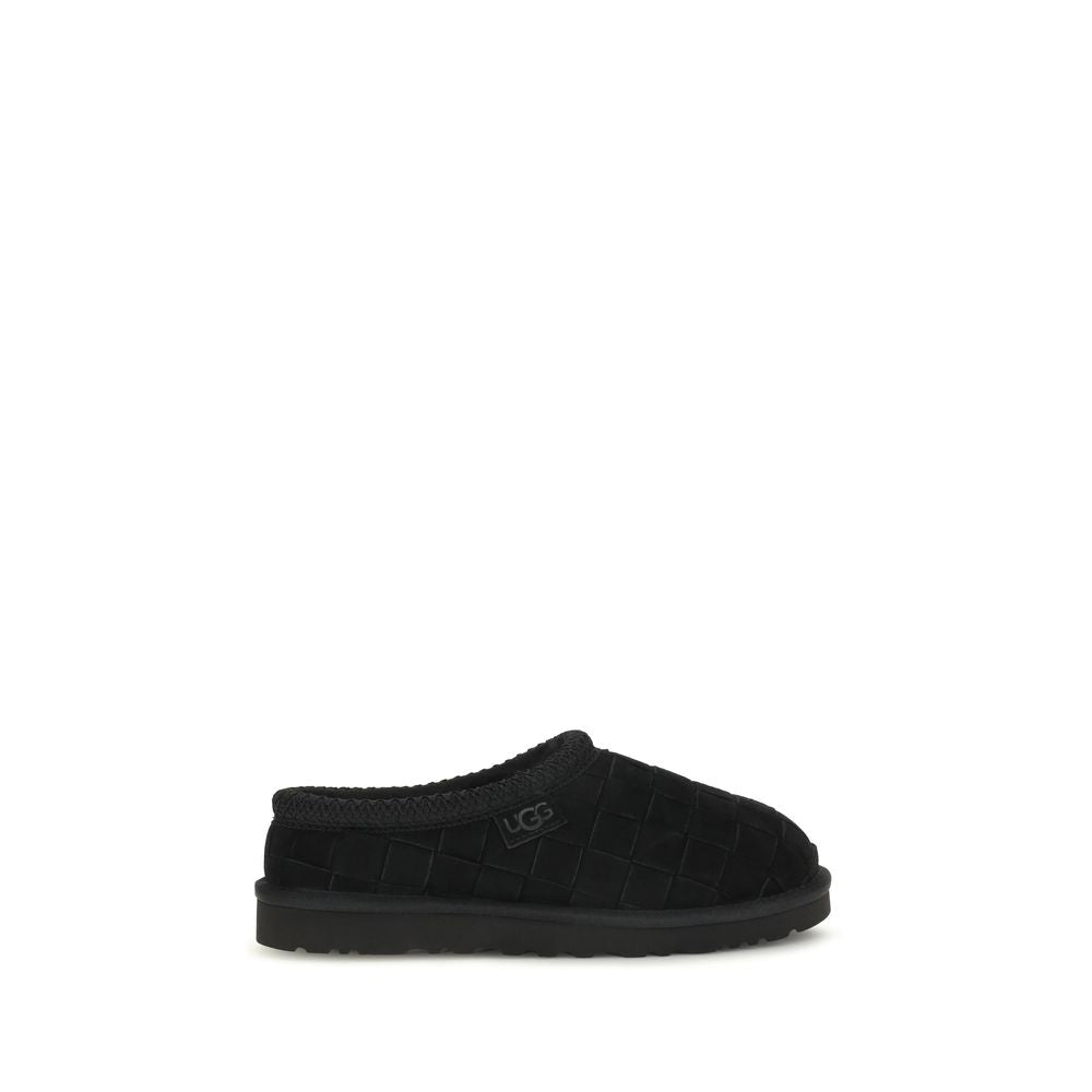 UGG Black Suede Leather Mules