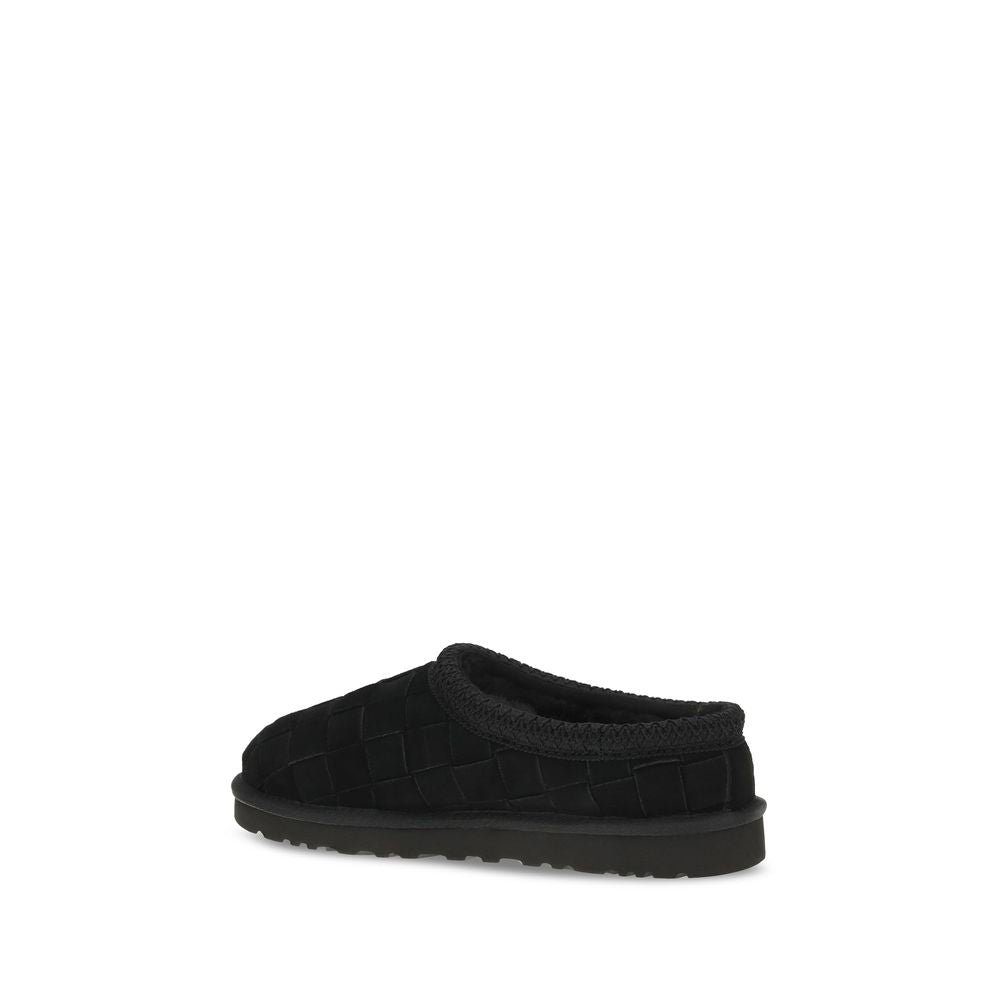 UGG Black Suede Leather Mules