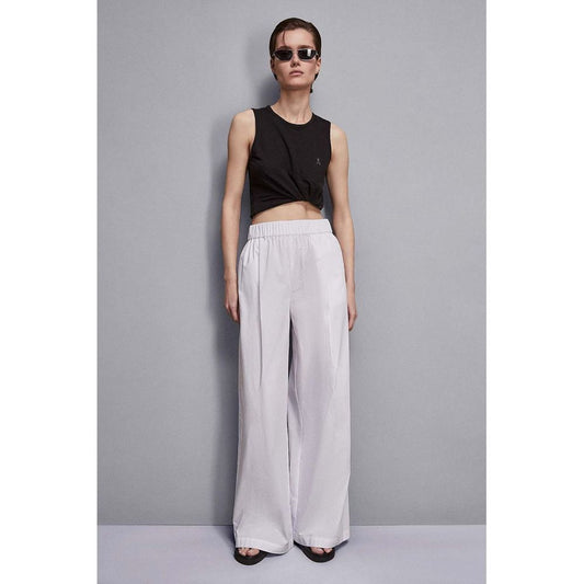 Patrizia Pepe White Cotton Casual Pants