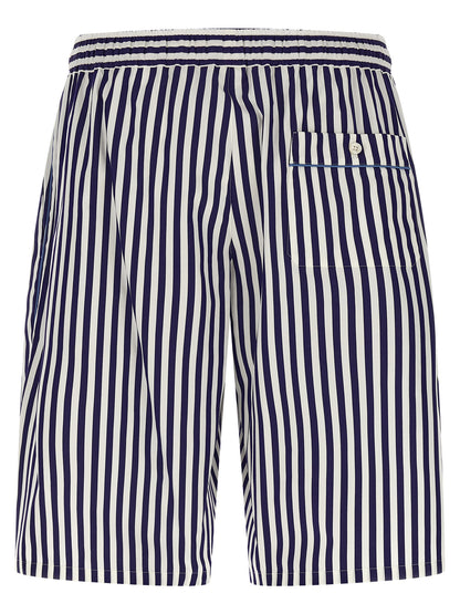Dolce & Gabbana Blue Cotton Bermuda Shorts
