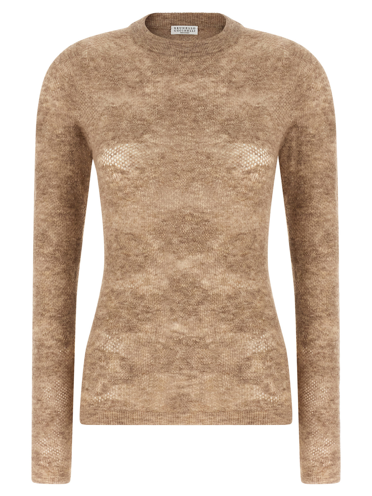 Brunello Cucinelli Beige Silk Cardigan