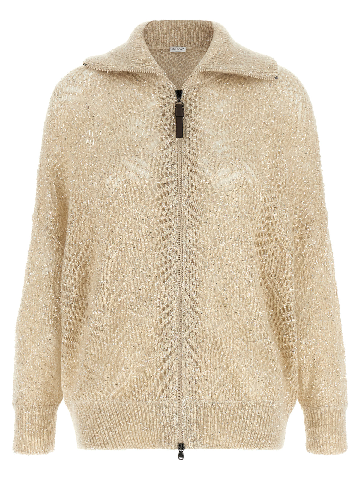 Brunello Cucinelli Beige Polyamide Cardigan