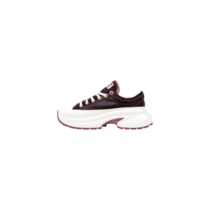 Converse Bordeaux Leather Chunky Sneakers