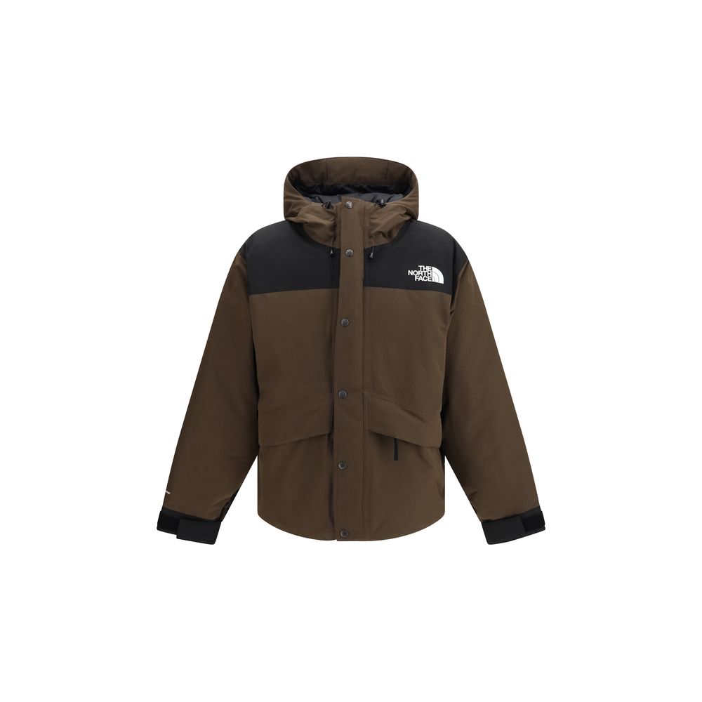The North Face Men's Down Goose Waterproof Polyester & Goose-Down Hooded Parka - Brown
