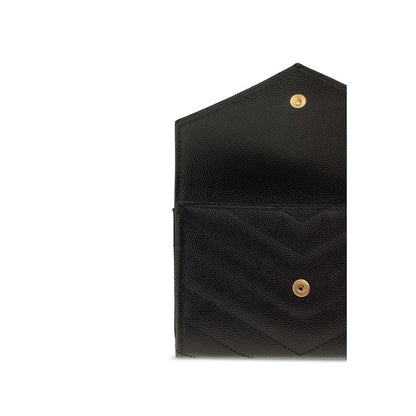 Saint Laurent Black Lamb Ovis Aries Wallet