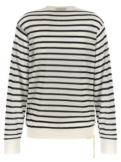 Fendi Bicolor Virgin Wool Cardigan