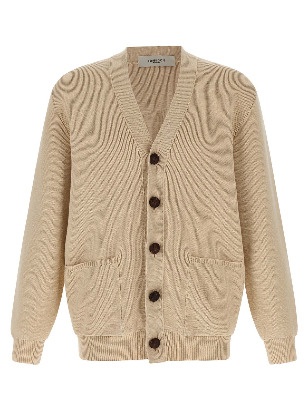 Golden Goose Beige Cotton Cardigan