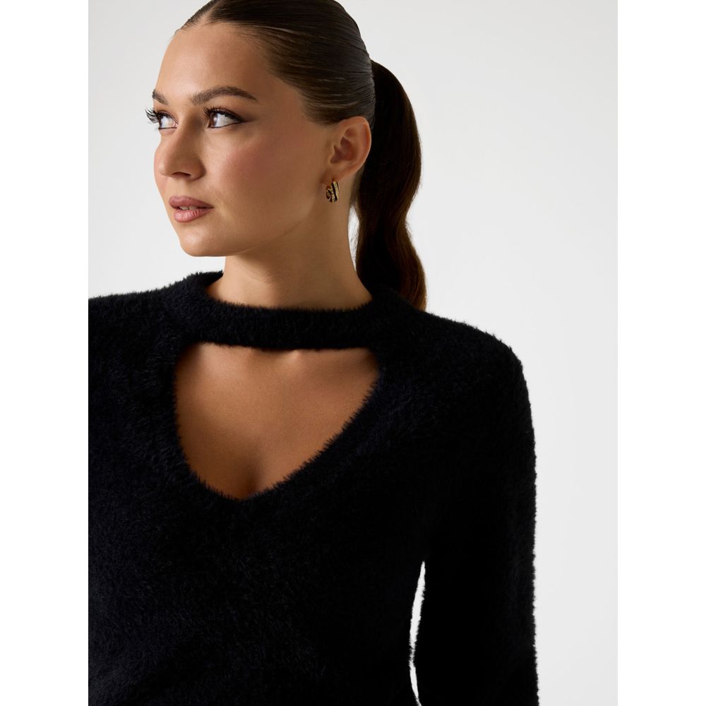 Guess Black Polyester Sweatshirt