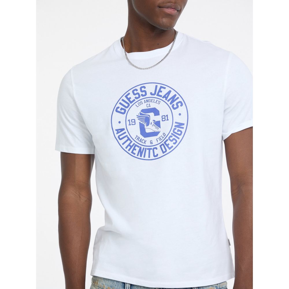 Guess Jeans White Cotton T-Shirt