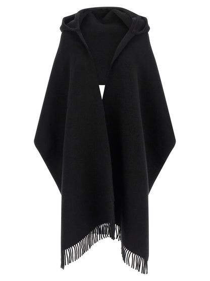 Brunello Cucinelli Black Wool Scarf