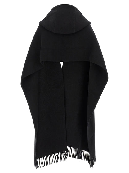 Brunello Cucinelli Black Wool Scarf