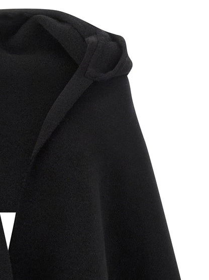 Brunello Cucinelli Black Wool Scarf