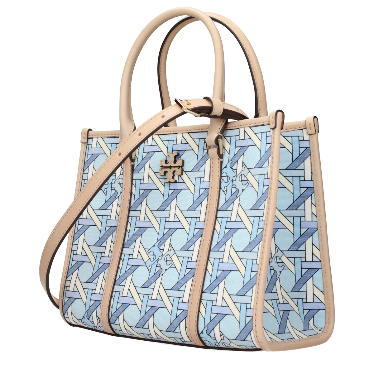 Tory Burch Light Blue Fabric Handbag