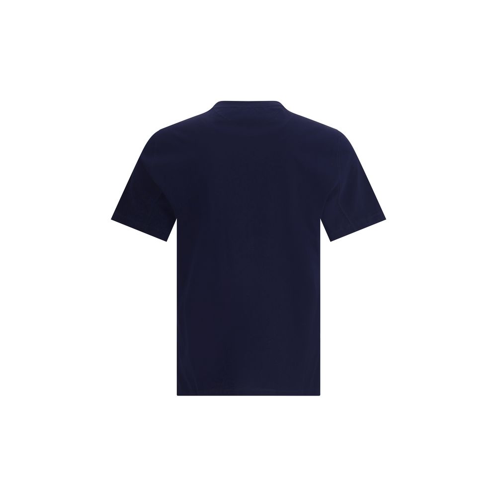 T-Shirt by Brunello Cucinelli for men in cotton blue showcases a chic silhouette, artfully detailed with a chic and for a chic finish.