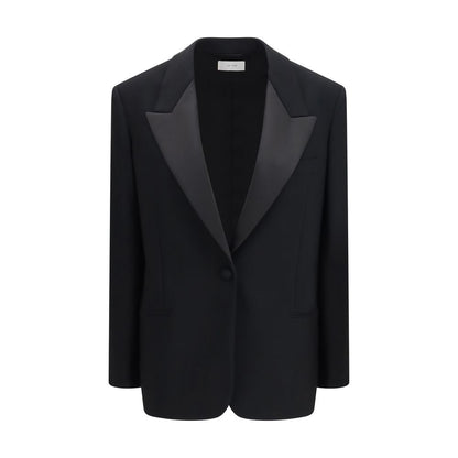 The Row Black Wool Oves Aries Blazer