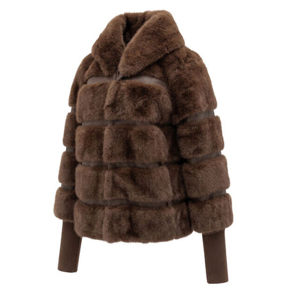Baldinini Trend Brown Polyester Women Jacket