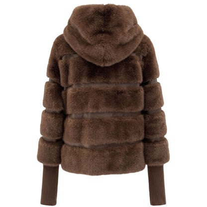 Baldinini Trend Brown Polyester Women Jacket