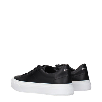 Givenchy Black Leather Low Top Sneakers