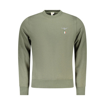 Accademia Militare Green Cotton Menswear Sweatshirt