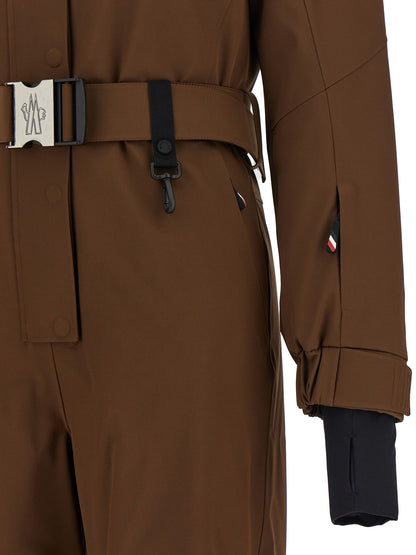 Moncler Grenoble Brown Polyamide Sportswear