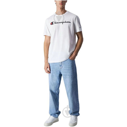 Champion White Cotton Sweatshirt