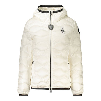 Blauer White Polyamide Women's Jacket with Hood