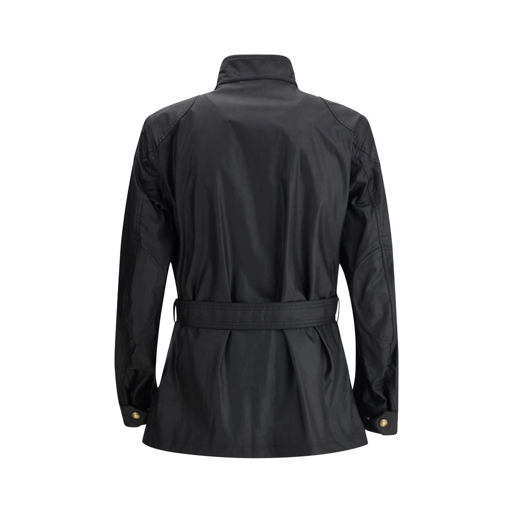 Belstaff Black Cotton Full-Length Jacket
