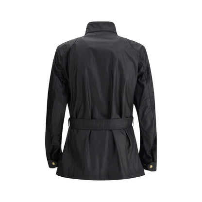 Belstaff Black Cotton Full-Length Jacket