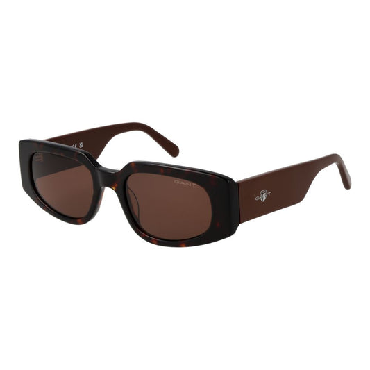 Sunglasses by Gant for men in acetate brown features a contemporary silhouette, showcasing a contemporary full-rim frame design in brown coloured frame with high-performance category-3-dark-tint lens.