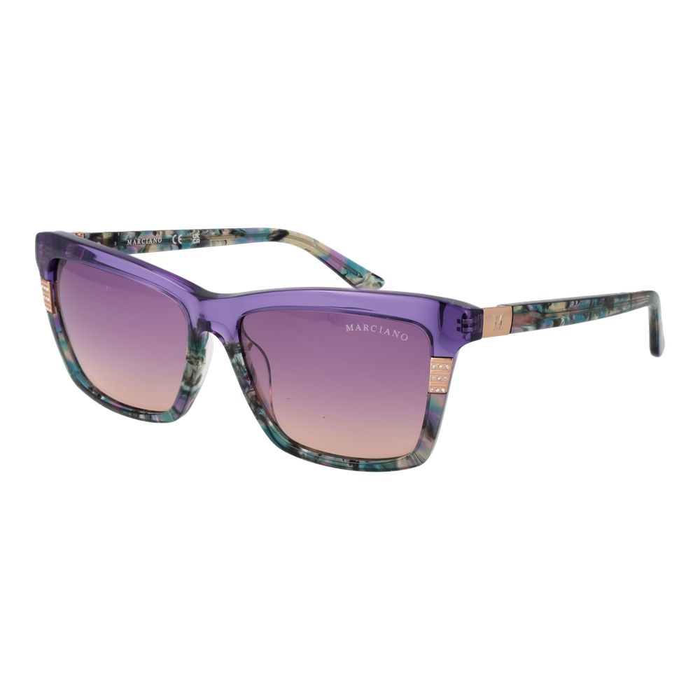 Marciano by Guess Rectangle Gradient Medium-Tint Acetate Sunglasses - Purple