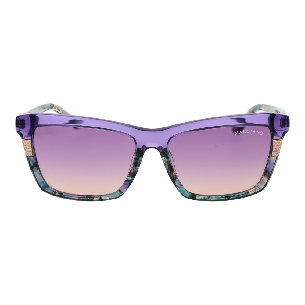 Marciano by Guess Rectangle Gradient Medium-Tint Acetate Sunglasses - Purple