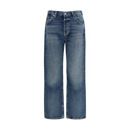 Citizens of Humanity Blue Organic Cotton Straight-Leg Jeans