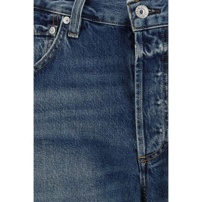 Citizens of Humanity Blue Organic Cotton Straight-Leg Jeans