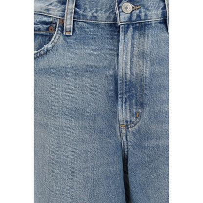 Citizens of Humanity Blue Organic Cotton Straight-Leg Jeans