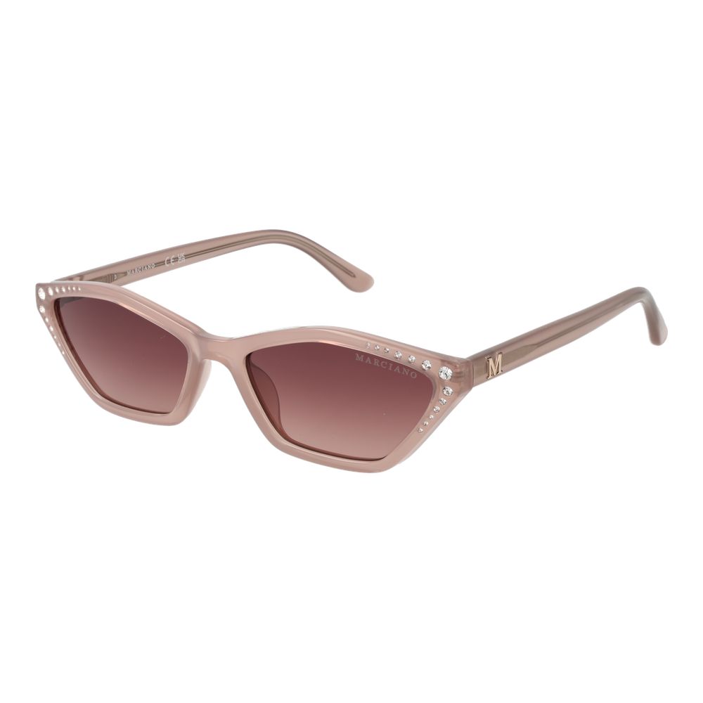 Sunglasses by Marciano by Guess for women in acetate and gradient, pink, purple & rose featuring an stylish full-rim frame design with a sophisticated pink coloured frame finish and high-performance category-3-dark-tint gradient lens.