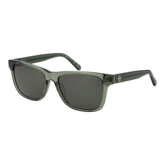 Sunglasses by Gant for men in acetate bicolour, gray & green features a contemporary silhouette, showcasing a contemporary full-rim square frame design in with high-performance category-3-dark-tint lens.