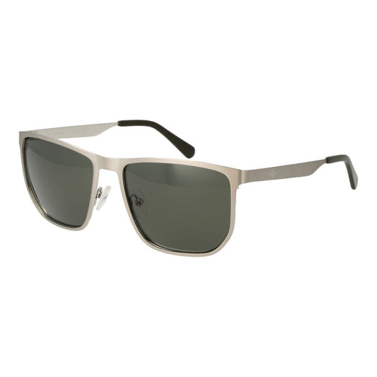 Sunglasses by Gant for men in metal & plastic and green & silver featuring an stylish full-rim square frame design with a sophisticated silver coloured frame finish and high-performance category-3-dark-tint lens.