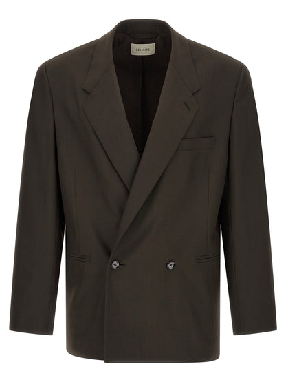 Lemaire Brown Polyester Blazer