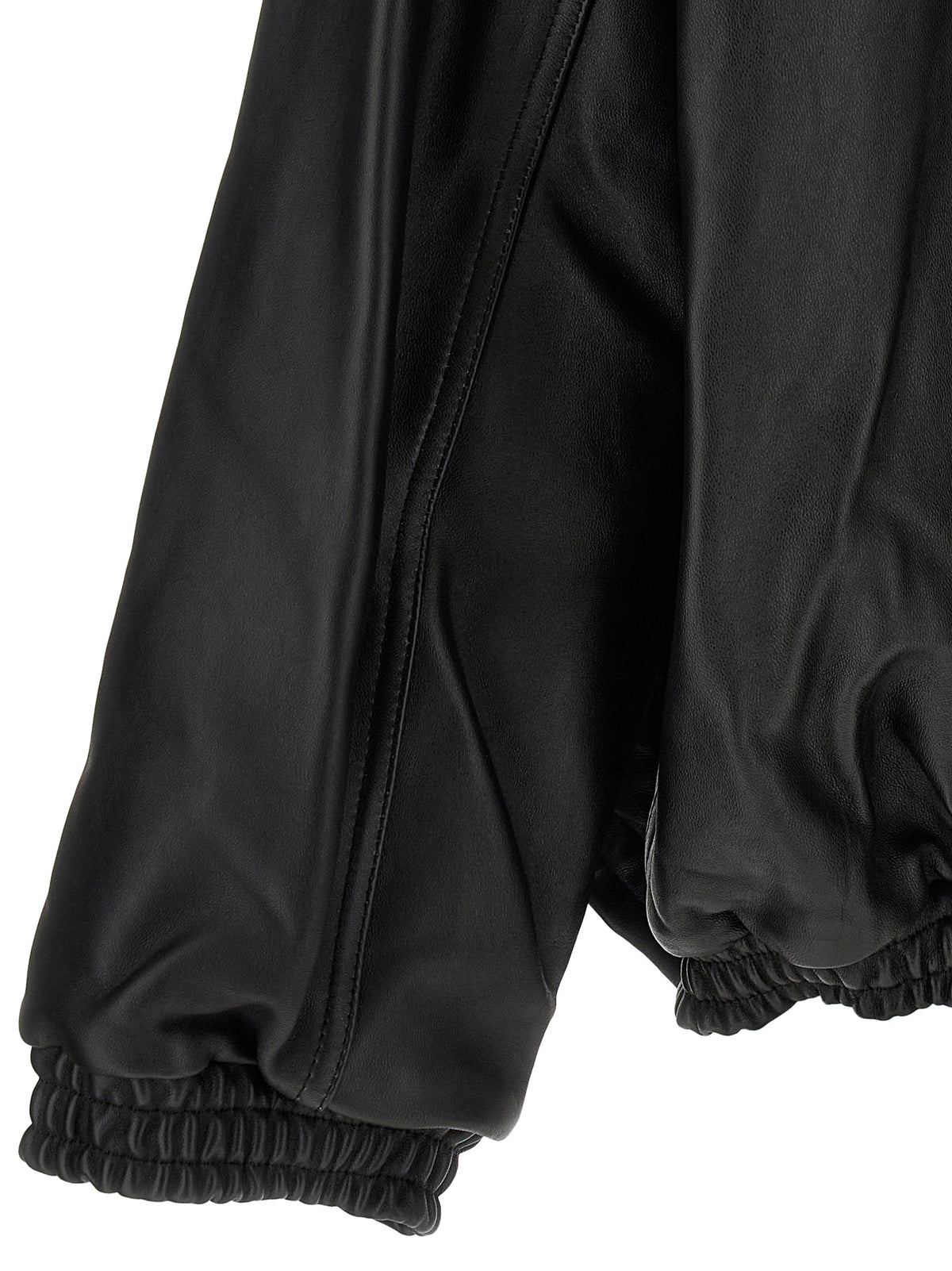 SSSTEIN Black Lambskin Leather Jacket