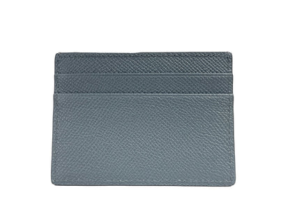 Burberry Sandon Business Small Grey Grained Leather Card Case Wallet