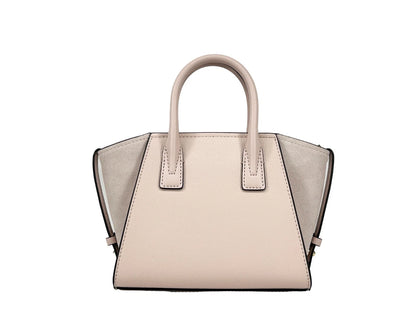 Michael Kors Avril Extra-Small Leather And Suede Satchel