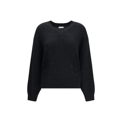 Brunello Cucinelli Black Cashmere Sweater