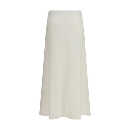 Brunello Cucinelli Beige Wool Oves Aries Midi Skirt