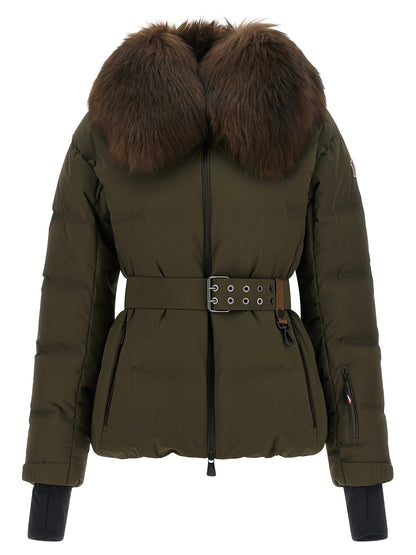 Puffer Jacket by Moncler Grenoble for women in polyester bicolour, green & olive features a city-ready silhouette, detailed with insulated and a city-ready .