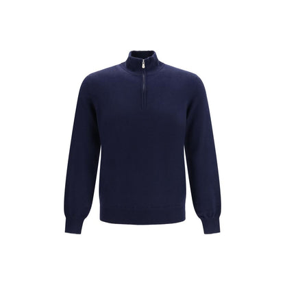 Brunello Cucinelli Blue Cashmere Sweater