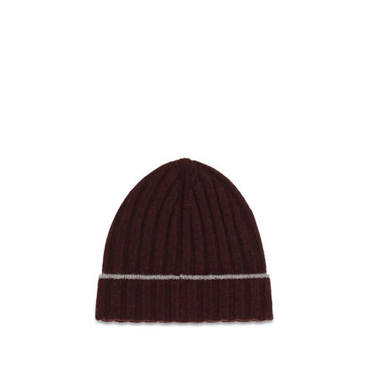 Brunello Cucinelli Bordeaux Cashmere Beanie
