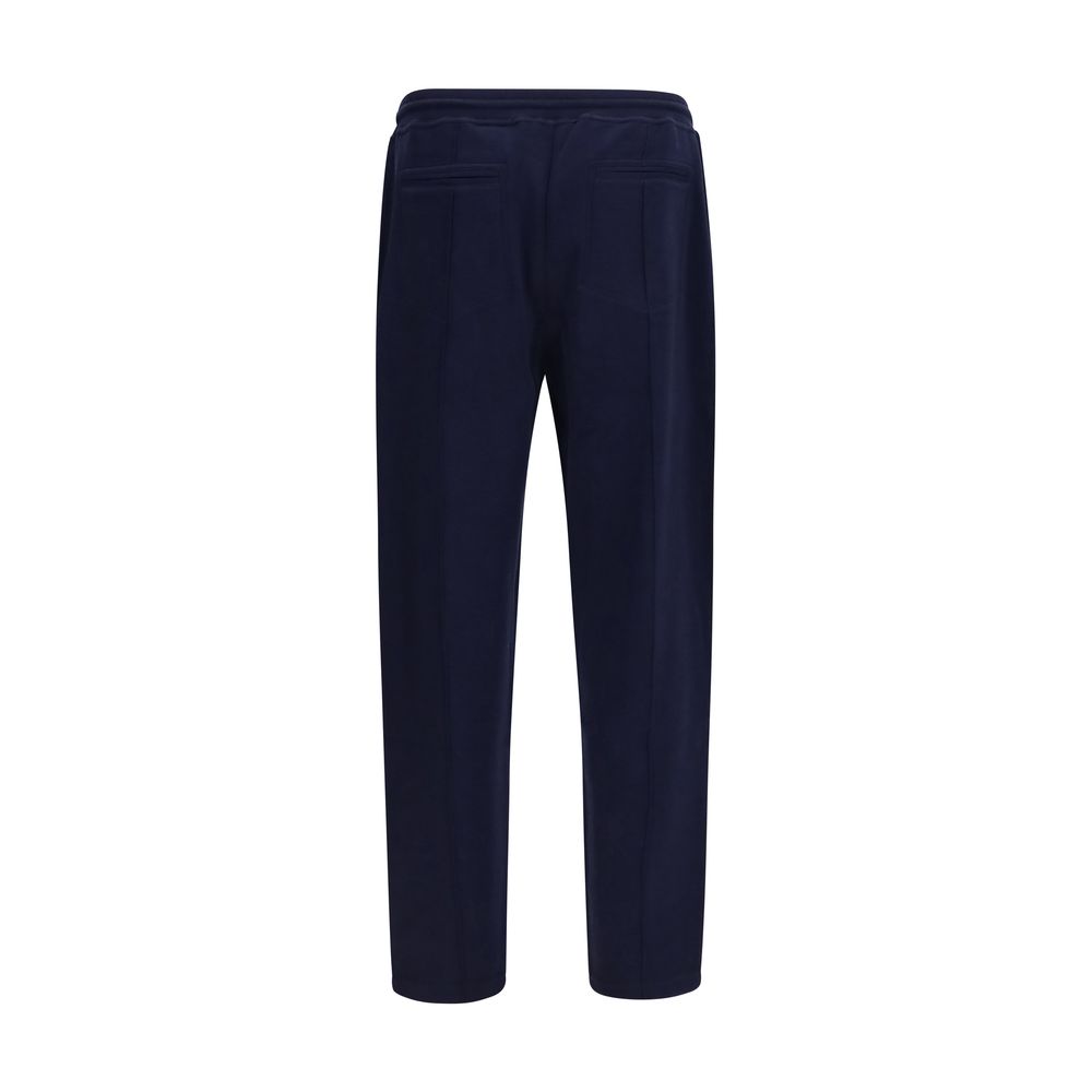 Brunello Cucinelli Men's Athletic Regular Fit Cashmere Cotton Polyamide & Silk Sweatpants - Blue