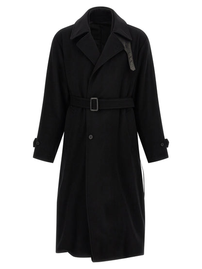 SSSTEIN Black Wool Coat
