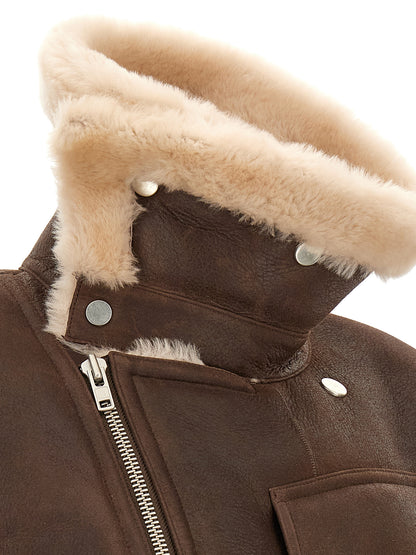 CO Brown Calfskin Leather Jacket
