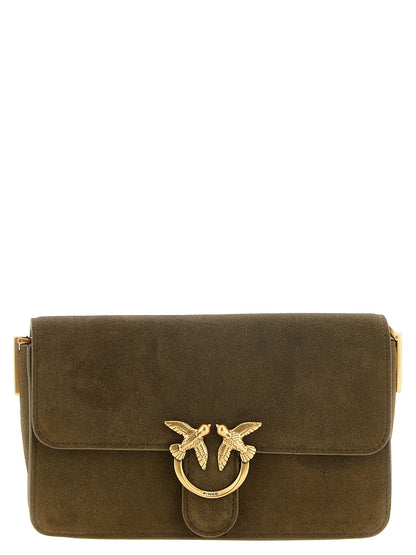 PINKO Bicolor Calfskin Shoulder Bag